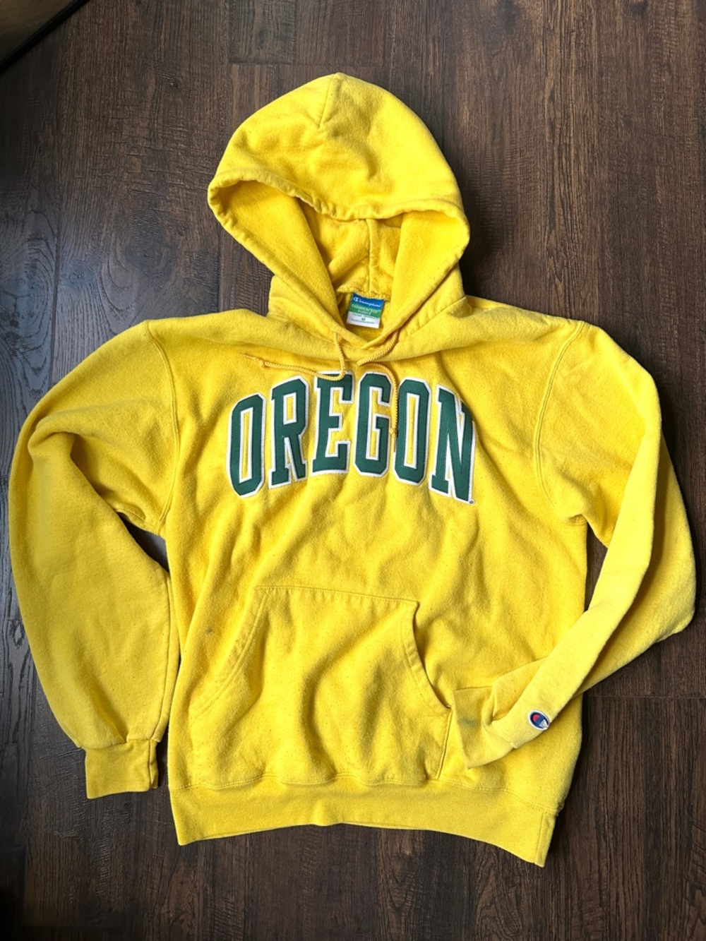 Champion Yellow Oregon Hoodie